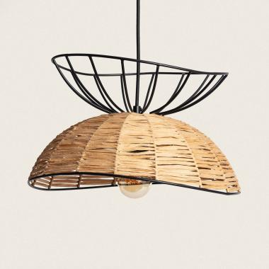 Tiare Metal & Rattan Pendant Lamp