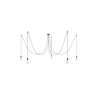 Hanglamp 5 lichts-meervoudig Spider Creative-Cable  SPMDCS01GO5RC04TERM