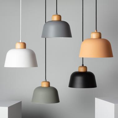 Hanglamp  Metaal en Hout Wawak