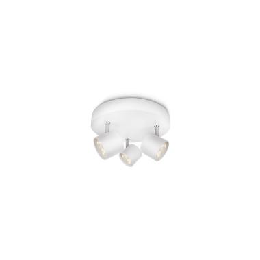 Plafondlamp  PHILIPS Star LED Dimbaar met 3 Spots 3x4.5W