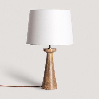 Lampe de table en bois Rani ILUZZIA