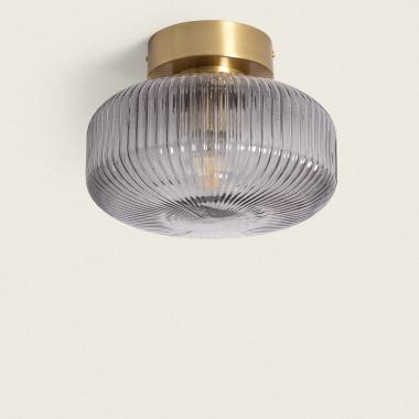 Lampada da Soffitto in Metallo e Vetro Windsor