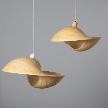 Acacia Shuka Big Bamboo Pendant Lamp ILUZZIA  Ø600 mm