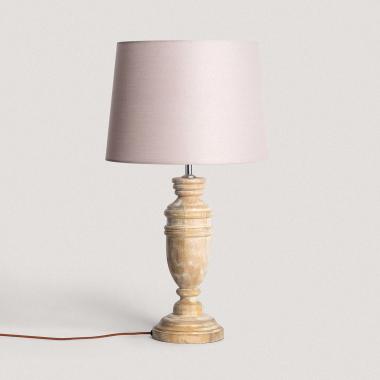 Hausa Wooden Table Lamp ILUZZIA