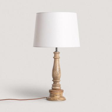 Lampe à Poser en bois Dinka ILUZZIA