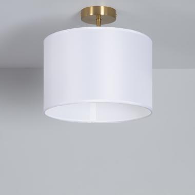 Austen Metal and Fabric Ceiling Lamp