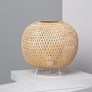 Tischleuchte Rattan Lluca