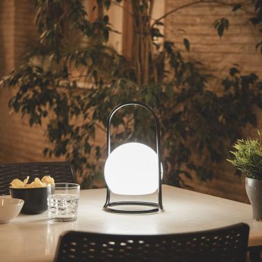 Venkovní Stolní LED Lampa 2.5W Přenosná, Kovový Stojan s Dobíjecí Baterií USB Mkono