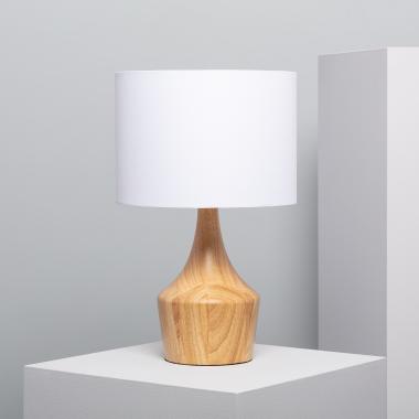 Dřevěná Stolní Lampa Dabai