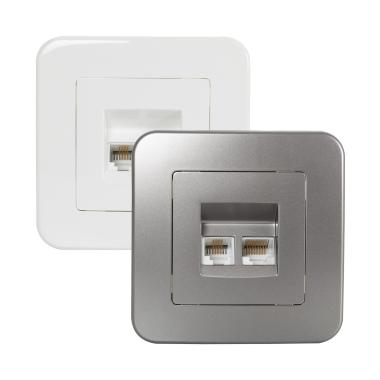 Classic  RJ45 Internet Module + RJ11 Telephone socket