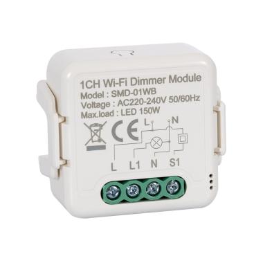 Dimmschalter WiFi TRIAC kompatibel mit Kompatibel mit Drucktaste