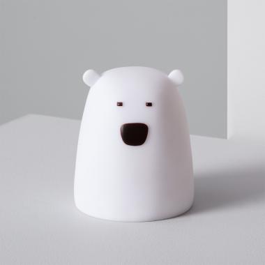 Children's Bear Bedside Table Multicolor Battery LED Lamp