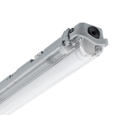 Armatuur Waterdicht IP 65 met twee LED Buizen 150cm Enkelzijdige aansluiting