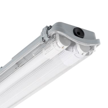 Armatuur Waterdicht IP 65 met twee LED Buizen 120cm Enkelzijdige aansluiting