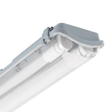 120 cm Vodotěsné LED Zářivkové Těleso Slim pro 2 LED TrubiceJednostranné Napájení IP65