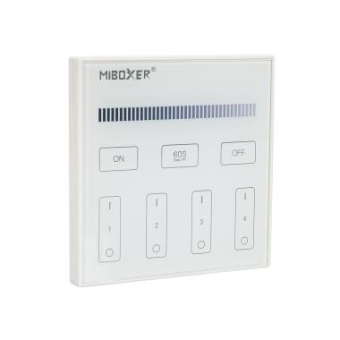 Fernbedienung RF 220-240V AC für Wandmontage für LED-Dimmer Einfarbig 4-Zonen RF MiBoxer T1