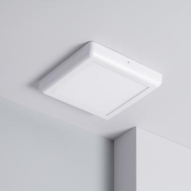 Plafonnier LED Carré Métal 18W Design White 225x225 mm