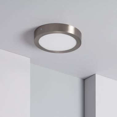 Plafondlamp Metaal Rond Zilver LED 18W Ø225 mm