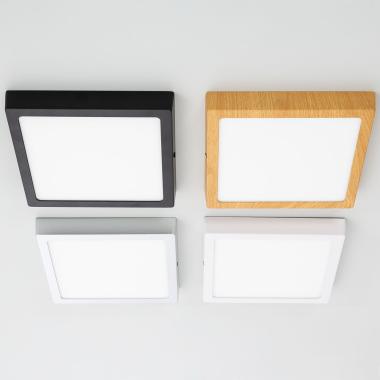 Plafondlamp LED 18W Vierkant Aluminium 210x210mm Slim CCT Selecteerbaar Galán SwitchDimm