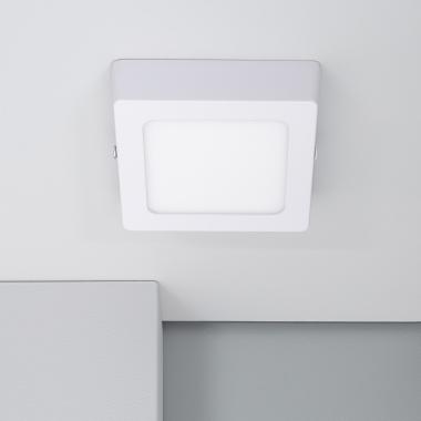 Plafondlamp LED 6W Vierkant Aluminium 105x105 mm Slim CCT Selecteerbaar Galán SwitchDimm