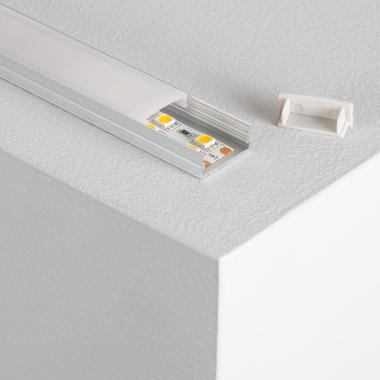 Product Profilé Aluminium en Saillie 2m pour Double Ruban LED jusqu'à 20mm