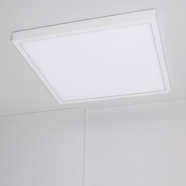 Plafonnier LED Carré 30W Extra-Plat CCT Sélectionnable 400x400 mm