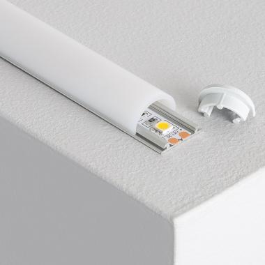 Flexibele Aluminium Opbouw Profiel 1m voor LED Strips tot 12 mm