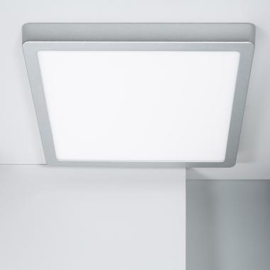 Plafonnier LED Carré Aluminium Slim 24W CCT Sélectionnable Galán 280x280 mm SwitchDimm