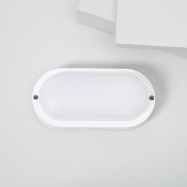 Plafonnier LED Extérieur Ovale 15W Hublot White IP65 85x173 mm