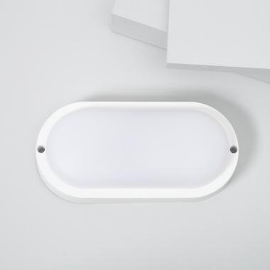 Plafonnier LED Extérieur Ovale 25W Hublot White IP65 96x198 mm