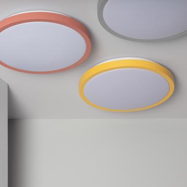 19W Faina Metal Round LED Surface Panel with Selectable CCT Ø400 mm