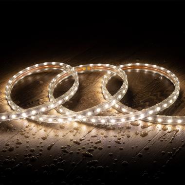 LED Strip 220V AC 60 LED/m Neutraal Wit IP 65 op Maat In te korten om de 100cm en 14 mm Breed