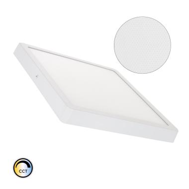 Přisazené Stropní Čtvercové 24W LED Svítidlo Superslim CRI90 Mikroprismatické CCT dle Výběru UGR17 280x280 mm