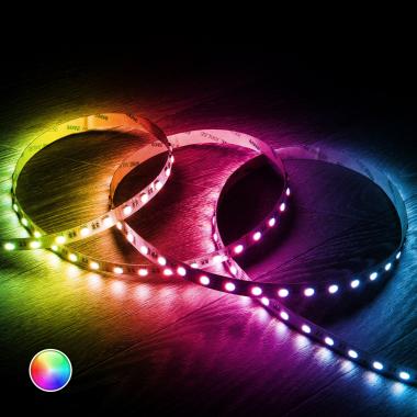 5m 24V DC RGBW LED Strip 60LED/m 12mm Wide Cut at Every 10cm IP20