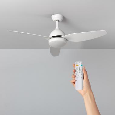 Product Ventilateur de Plafond Silencieux Woolworth Blanc 127cm Moteur DC