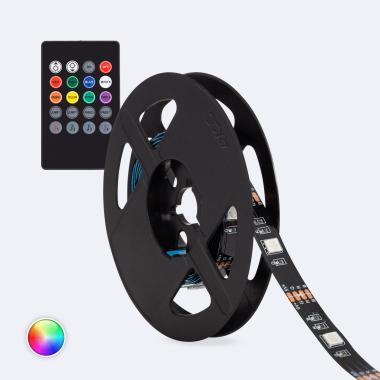 2m 5V DC RGB LED Strip 24LED/m with USB for TV IP20