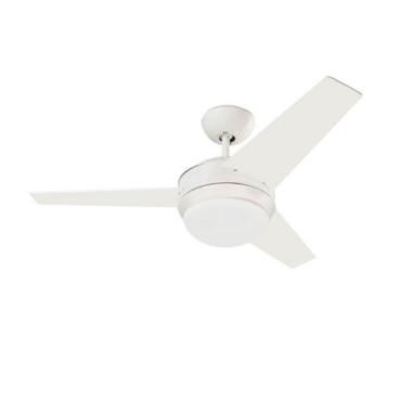 Deckenventilator Windy Pro Weiss Umkehrbare Rotorblätter 101.6cm AC Motor LEDS-C4 VE-0005-BLA