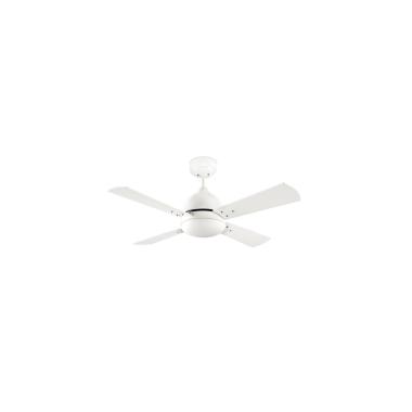 Ventilateur de Plafond Borneo Blanc Pales Réversibles 106.6cm Moteur AC LEDS-C4 VE-0006-BLA