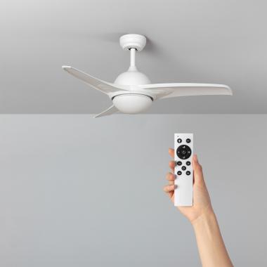 Aran Silent Ceiling Fan with DC Motor in White 107cm