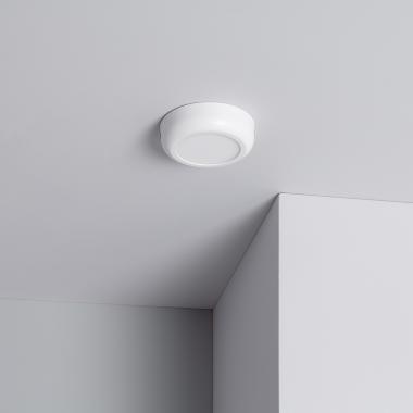 Plafonnier LED Rond Métal Design White 6W Ø125 mm