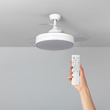 Dalori Silent Ceiling Fan with DC Motor in White 106cm