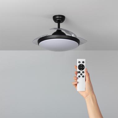 Ventilatore da Soffitto Silenzioso Kourak Nero 106cm Motore DC