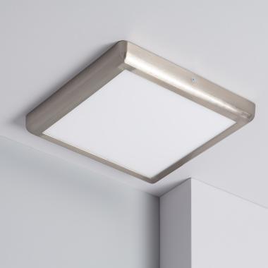 Plafondlamp 24W Metaal Vierkant Silver design 300x300 mm