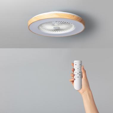 Ventilatore da Soffitto Silenzioso Dhalia Legno 58cm Motore DC