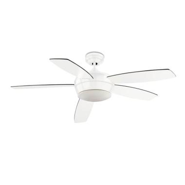 Ventilateur de Plafond Samal Blanc Pales Réversibles 132cm Moteur AC LEDS-C4 30-0068-14-F9