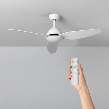 Deckenventilator Lautlos Woolworth Weiss 127cm DC-Motor für Außen