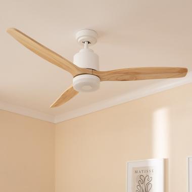 Produkt von Deckenventilator Leise Mersin Weiss Holz 132cm DC-Motor für Außen