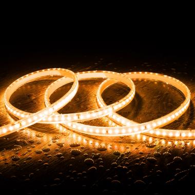 Product LED Strip 220V SMD2835 120LED/m Super Warm Wit IP65 Breedte 12mm te knippen om de 100cm