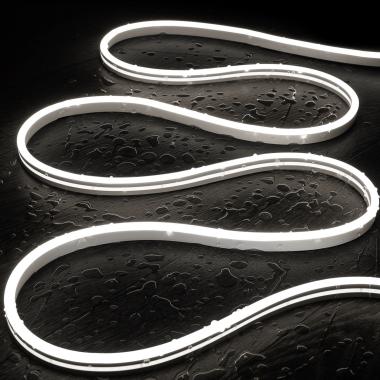 48V DC NFLEX6 Cool White Neon LED Strip Cut at Every 5cm IP65 Custom Length