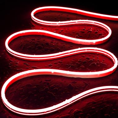 48V DC NFLEX6 Red Neon LED Strip Cut at Every 5cm IP65 Custom Length